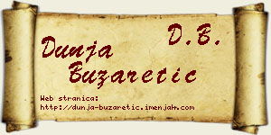 Dunja Buzaretić vizit kartica
